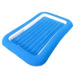 RAPTAVIS Kids Air Mattress Inflatable Toddler Travel Bed with Sides,Blue