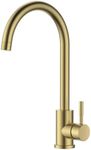 Reginox Taravo BG Single Lever Swan Neck Brushed Gold Kitchen Mixer Tap