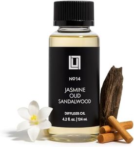 Aroma by Lulu - Jasmine Oud & Sandalwood - Fragrance Diffuser Oil for Waterless Cold Air Diffusers - Aromatherapy Fragrance Oil Blend for The Home or Office – Smells Floral & Woodsy - 120mL, 4.0 fl oz