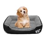 ZEEXIPDR Dog bed Cat bed Pet bed Super soft pet sofa bed, soft wool fleece PP cotton made into a pet bed, suitable for small medium dogs or cats