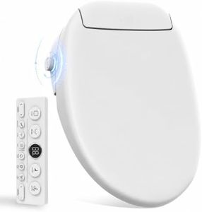 Electric Bidet Seat for Elongated Toilets, Smart Remote Control