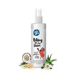 Captain Zack 4-in-1 Dog Spray Shampoo for All Breeds | Bling On The Shine 250ml Nourishing Dry Waterless | Hydrates, Nourishes, Fresh Fragrance & Removes Dirt, Grime & Oil | Made with Natural Actives