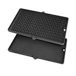 Reversible Pre-Seasoned Cast Iron 7404 Grill Griddle for Weber Summit Series Grill Parts, Weber Summit Griddle Plate Replacement