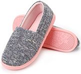 Urbancolor Women Washable Closed Back Indoor Slippers Anti-Slip House Slipper Breathable Home Shoes (Dark Blue, Numeric_9_Point_5)