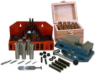 Mini Mill Tooling Package R8 Mini Mill - Includes Center Drills, Clamping Kit, Collet Set, Edge/Center Finder, End Mill Set, Mounting Kit, Vise, Thin Parallels & T-Slot Cleaner