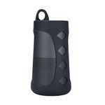 Premium Silicone Case Cover for Bose Soundlink Revolve Bluetooth Speaker Travel Carry Pouch Sleeve Protective Box Bag (Black)