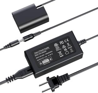 F1TP DMW-DCC12 Dummy Battery DC Coupler DMW-AC10 AC Power Adapter Kit for Panasonic Lumix DC-G9 GH5 GH5s DMC-GH4 GH4H GH3 GH3H Cameras.