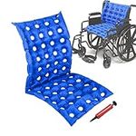 Inflatable Wheelchair Seat Cushion with Full Back, Anti-Bedsore Seat Pad for Elderly Bedridden Disabled Handicap