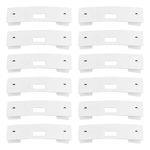 INCREWAY Vertical Blind Repair Vane Saver, 50pcs Metal Vertical Repair Clips Window Blinds Replacement Repair Slats (White)