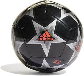 adidas UCL Club Void Football Ball (Machine-Stitched), Unisex, Black/Solar Red/Silver Met, 5