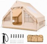 Inflatable Tent with Skylight for 4-6 Person, Blow up Tent for Camping