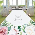 CCA Occasions Wedding Aisle Runner - Personalised (5M) Choice of Designs & Sizes, For Ceremony & Decor