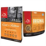 Orijen Cat Food and Treat Bundle. Featuring (1) Cat & Kitten Food 12 lb. Bag. & (1) Original Cat Treat 1.25 oz.
