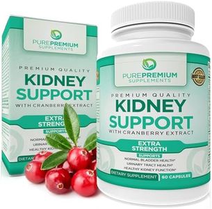 Premium Kidney Support Supplement by PurePremium Supports Urinary Tract and Normal Bladder Health – Cranberry Extract, Astragalus and Uva Ursi Leaf - 60 Caps