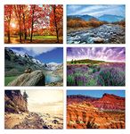 50-Pack All Occasion Greeting Cards Box Set, 4 x 6 inch, 50 Assorted Blank Note Cards & 50 Envelopes, 6 Nature Photography Americana Designs, Blank Inside, by Better Office Products, 50 Packbet