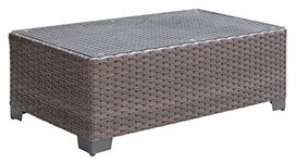 HOMES: Inside + Out IDF-OS1842BR-C Madison Patio Coffee Table, Brown