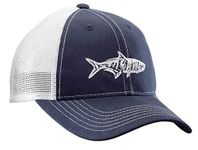 Flying Fisherman Tarpon Trucker Hat, Navy/White