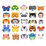 COSORO 25 Kids Eva Foam Animal Masks for Party Bag Fillers,Masquerade,Birthday Party,Christmas,Halloween