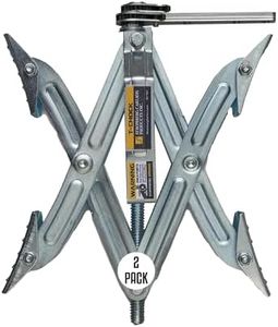 Stromberg Carlson JBP-T217.2 Tandem Axle T-Chock - RV Wheel Chock - Camper Wheel Chock Stabilizer Scissor - T-Chocks for RV - Fits Tires Spaced 2"-17" Apart (2-Pack)