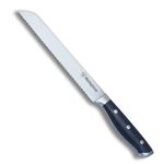 Westinghouse Bread Knife 20 cm, High Carbon Stainless Steel Forged 8 Inch Sharp and Durable Pastry Knife, Serrated Knife for Cutting Pastry, Cake & Homemade Bread, Black