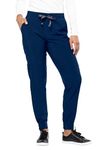 Tasha + Me Women's Scrub Pants- Modern Slim Fitted Joggers (Navy)