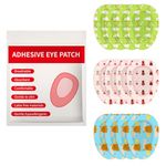 AndicAge Adhesive Eye Patches Cute Eye Pads Post for Kids with 3 Different Designs, Disposable Eye Patch Pad for Amblyopia, Lazy Eye (60 Count)