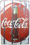 Tin Metal Sign Plaque Bar Pub Vintage Retro Wall Decor Poster Home Club Tavern Wall Door (30 x 20 cm) - UK Company (310 - Coca Cola)