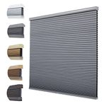 Persilux Custom Blackout Cellular Shades Window Shades for Home Easy Lift Room Darkening Accordion Blinds for Door Home, Night Grey