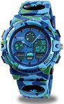 Camo Kid Watch Age 5-15, Kids Military Army Digital Sports Waterproof Watch for Kids Birthday Presents Camouflage Gifts Toys Age 5-16 Boys Girls Children Young Outdoor Electronic Watches Stopwatch