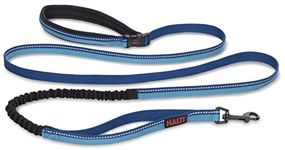 HALTI Active Lead Size Large, Blue, Award-Winning Bungee Dog Lead, Shock-Absorbing Anti-Pull Dog Leash, All-in-One Neoprene Padded Belt & Lead, Perfect for Running & Training with Medium & Large Dogs