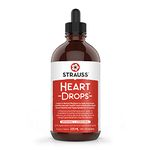 Strauss Naturals Heartdrops - Herbal Heart Support Supplement with European Mistletoe, Aged Garlic Extract 225 ml, Original Flavour, Soy Free