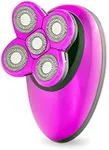 Pop Sonic Shaver for Women (Purple) - 5 Head Women's Electric Shaver - 360 Degree Flawless Hair Remover for Women w/Battery, USB Charging Cord, Cleaning Brush & Manual | Waterproof Trimmer for Women