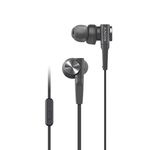 Sony MDR-XB55AP In-Ear Extra Bass Headphones with mic for phone calls - Black