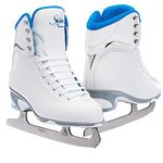 Jackson JS 181 SoftSkate Girls Figure Ice Skates (Blue, 3)