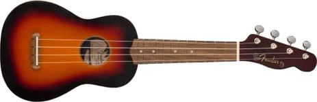 Fender Venice Soprano Ukulele, Walnut Fingerboard - 2 Colour Sunburst