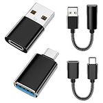 xiwxi [4 Pack【USB-C to USB-A】&【USB-