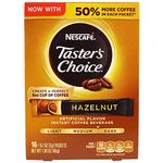 Nescafe Taster's Choice 16 Piece Hazelnut Instant Coffee Beverage Single Serve Sticks, 1.69 oz by Nescafé