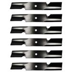 (6 Pack) Premium Replacement Notched Lawn Mower Deck Blade fits Stens 340-099 340-117 340-882 496-727 | 21" x 2 ½"