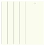 DALIX PVC Vertical Blind Replacement Slats Curved Smooth Off White 94.5 x 3.5 (5-Pack)