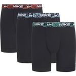 NIKE Mens Underpants Lingerie Set, Black/Pcnt Red/Aquas Blue/Stdm Green/Lg Wb, S EU