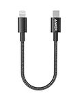 Anker USB C to Lightning Cable New Nylon (1ft, MFi Certified) for iPhone 14/14 Pro/13/13 Pro/12 Pro Max /12/11 /X/XS/XR/ 8 Plus/AirPods Pro, Supports Power Delivery (1ft, Black)