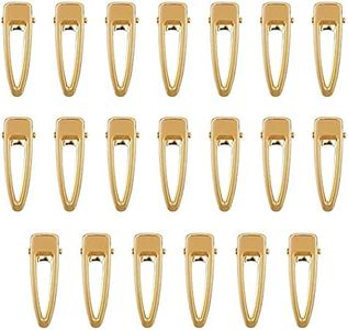 Alligator Hair Clips 20pcs Gold Metal Hair Clamps DIY Hairbow Hairpin Crafts Accessory for Arts Crafts Projects Hair Styling and Makeup (Type A)