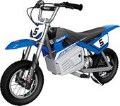 Razor Electric Dirt Bike for Kids 13+, with 250W Motor and Rechargeable 24V Battery System, Pneumatic Tires, and Chain-Driven Motor, Blue