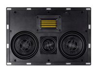 Monoprice 124431 Amber in-Wall Speaker Center Channel Dual 5.25-inch 3-Way Carbon Fiber with Ribbon Tweeter (Single), Black