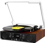 Vinyl Record Player Bluetooth with 