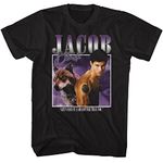 American Classics Twilight Movies Jacob Black Adult Short Sleeve T Shirts Vampire Romance Graphic Tees, Black, Small