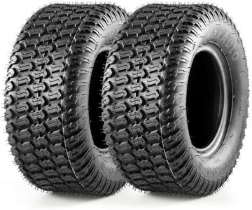 MaxAuto 2Pcs 13x5.00-6 Riding Mower Tires 13x5x6 Turf Tires for Lawn and Garden Mower,4PR,P332, Set of 2