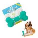 BarkButler Chu The Bone Dog Toy - Green | Medium-Large Dogs(10-30kg) | Durable & Treat-Dispensing | Gentle on Teeth & Gums | 100% Natural Rubber | Non-Toxic | Suitable for All Dog Breeds