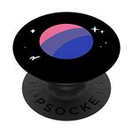 PopSockets Bisexual Planet LGBTQ Bi Pride Flag Aesthetic Space PopSockets PopGrip: Swappable Grip for Phones & Tablets