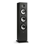 Polk Audio Monitor XT60 Compact Tower Speaker, HiFi and Home Cinema, Hi-Res Certified, Dolby Atmos and DTS:X Compatible (One Piece) - Black